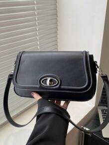 Elegant And Fashionable Shoulder Bag For Gift Giving, Leisure, Versatile Commuting Handbag, Portable Armpit Bag, Versatile And Simple Shoulder Bag, Suitable For Shopping, Wallets, Shopping, Young Women, College Students, Newcomers, White-Collar Workers. They Are Very Suitable For Offices, Universities, Work, Business, Commuting, Outdoor Activities, Travel, And Outings - Black - View 2