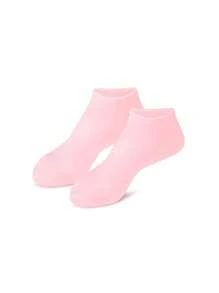 1 paire de chaussettes/manchettes pour les pieds en silicone hydratantes, protection des talons gercés, adoucissant les pieds calleux, convient pour la plage