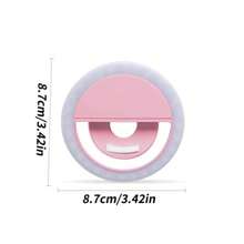 1 pièce Mini éclairage de remplissage portable à pince, éclairage de remplissage LED pour selfies, pour téléphones portables et ordinateurs, maquillage, conférence Zoom, diffusion en direct, vlog, selfies et appels vidéo parfaits 150mAh