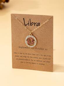 1pc Elegant Fashion Enamel Star Sign Pendant Necklace Suitable For Women's Daily Wear