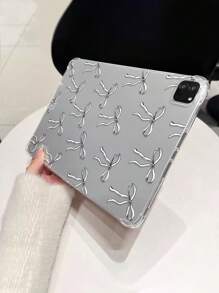 Etui ochronne Bowknot Painted IP Transparent Full Screen Soft Shell do iPada Pro 11", iPada Air 5 10,9", iPada 10 10,2", iPada Mini 6,5" - proste, stylowe, odporne na upadki i zginanie wzornictwo
