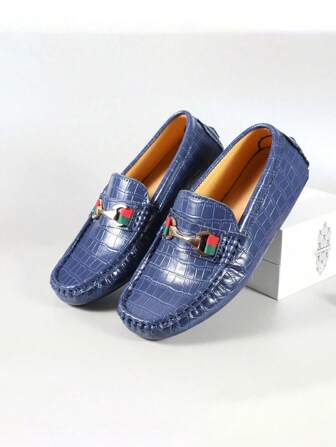 (手工皮鞋) 男童经典带扣乐福鞋，采用真皮手工制作；休闲一脚蹬低帮运动鞋；轻便舒适防滑平底鞋，适合所有季节；真实照片，非 PS，顶级品质，强烈推荐（购买时请注意产品尺码表）