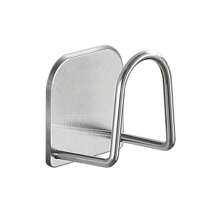 1/2/4 Pcs Stainless Steel Sink Sponge Holder, Self-Adhesive Dish Drying Rack, Dishrag Ball Filter Sink Cover Storage Rack, Kitchen Wall-Mounted Hanging Hook Storage Rack, Stainless Steel Hooks, Suction Cup Hooks Suitable For Kitchen, Bathroom, Door, Wall, Boho Style, Easy To Install, Home And Kitchen Storage Accessories