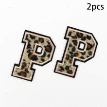 (A-Z) Leopard Letter Patches On Chenille Iron, Alphabet Patches On Alphabet Embroidered Clothing, Dresses, Hats, Jeans, Shoe Bags, DIY Supplies, Leopard,Grandma Mother's Day Gift,Mother's Day