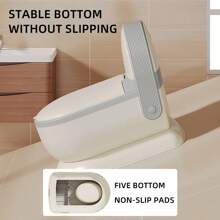 1pc Baby Potty, Simple Design With Splash Guard, Suitable For Bathroom - Coffee Brown - View 4