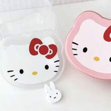 Sanrio Süße  Aufbewahrungsbox mit Fächern, multifunktionaler Schreibtisch Organizer, Haargummi, Snackbox, luftdichte Lebensmittelaufbewahrungsbox für Küche, Kühlschrank