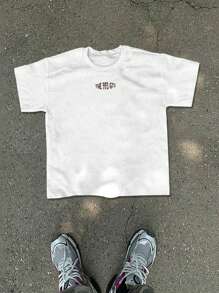 Men's New Racing Pattern Short Sleeve Plus Size T-Shirt,Paired With Casual Pants, Suitable For Travel/Vacation/Outdoor Camping/Sports - White - View 3