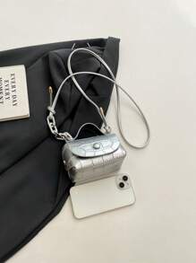 Girls' Fashion Shoulder Bag Mini Flap Crossbody Backpack - A - View 4