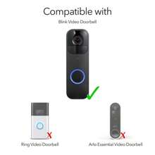 Wasserstein Solar Charger And Mount For Blink Video Doorbell (Black) - 1 - View 4