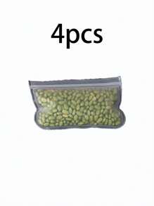 4/6/8/10pcs Silicone Food Storage Containers Reusable Food Storage Bags Lunch Bags Stand Up Zip Shut Bag Cup Fresh Food Leakproof Containers - Multicolor - View 13