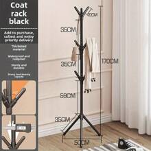 1pc Simple Clothes Hanging Shelf Floor Simple Bedroom Clothes And Hat Rack Household Clothes Storage Rack, Bedroom Decor, Room Decoration Stuff, Simple, Spring Break, Opulessaboho Vibes, Premium Style, Mother's Day, Spring, Spring Decor, Boho, Adjustable & Movable Organizer Storage Shelf