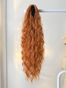 26英寸橙色波浪卷曲爪夹式耐热纤维接发 - 橘色 - 查看 7