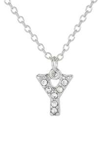 1 件时尚简约 24 个字母合金锆石项链，适合男士、女士、情侣日常佩戴 - A3120 - 查看 11