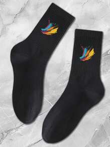 1/3/5/10 paires de chaussettes hautes pour hommes qui absorbent l'humidité et la transpiration, chaussettes montantes, blanches, longues, noires, douces, respirantes et antidérapantes. Conçues pour les sports, les loisirs, la maison, le travail et pouvant être portées en toutes saisons. Les couleurs sont aléatoires.