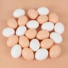 10pcs/30pcs Happy Easter Simulation Egg DIY Painting Craft Easter Party Home Decoration Farm Nest Eggs Gift