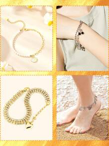 900 st. Hummerklolås och hoppringar set - guldsmycken för halsband, armband, nyckelringar och smycketillbehör - Multifärgad - Visa 6