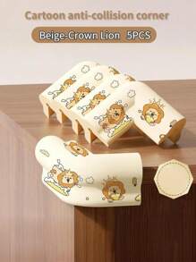 2 Meters Long Beige Baby Anti-Collision Strip, Anti-Collision Corner Cloud-Shaped Foam Elastic Material, Cartoon Design, Free Cutting, Self-Adhesive, Easy To Use After Tearing, Not Easy To Leave Marks Table Corner Protection Anti-Knock Furniture Protective Cover