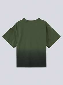 zosee 2025 Nieuwe Kinderen Jongen Korte Mouw Gradiënt T-shirt Modieus Kinderen Zomer Top Half Mouw, Zosee