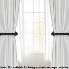 Cortineros adhesivos, soportes para cortinas, ganchos adhesivos para cortinas, sujetadores de cortinas sin taladro para cortinas y cortinajes