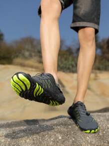 Unisex Youth Student Stream Wading Shoes, Quick-Drying Non-Slip Water Shoes For Outdoor Travel, Sports, Fitness, Yoga, Fashion Five-Finger Breathable Swim Shoes - Grey - View 5