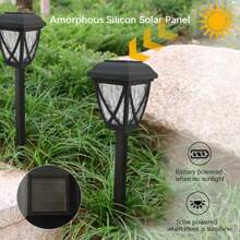 Shenzhi Tech Shenzhi Tech 2Pcs Solar Ground Lights With Light Control – Outdoor Solar Powered LED Path Lights, Auto On/Off, 6-8H Illumination For Garden Lawn Yard Patio