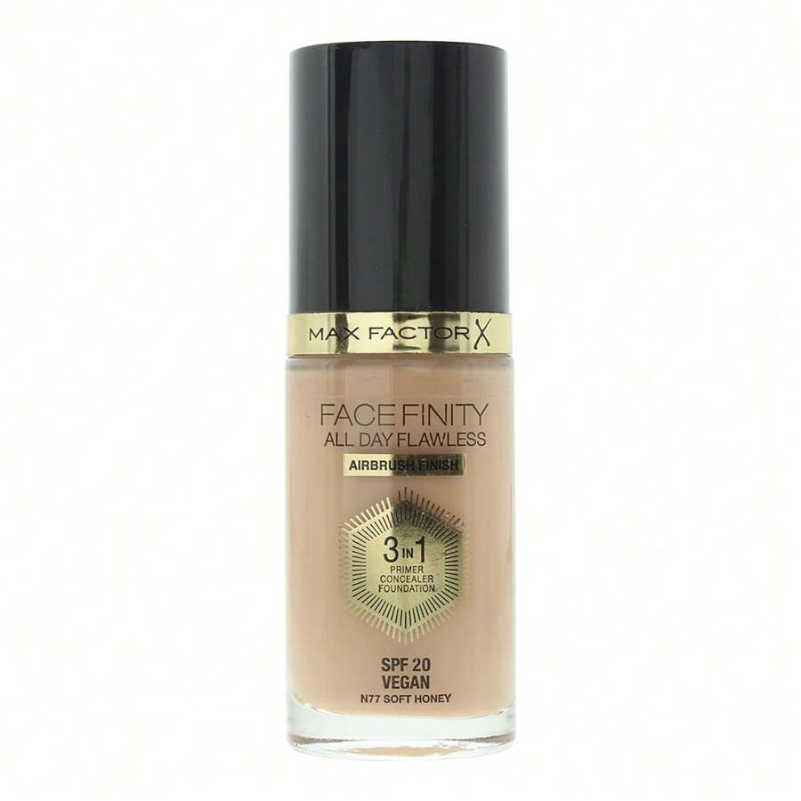Max Factor Face Finity All Day Flawless 3 In 1 Foundation 30ml - 77 Soft Honey