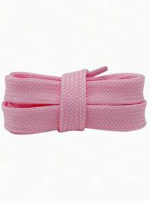 扁平宽鞋带，双层，彩色涤纶，适用于休闲鞋，多色鞋带配件