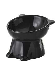 1 件猫/狗爱好者礼物和狗/猫妈妈爱宠物碗，猫爱好者和猫妈妈爱碗，可爱塑料碗，狗爱好者和狗妈妈爱水碗，猫/狗爱好者礼物和狗/猫妈妈爱宠物护颈高脚斜碗，防止翻倒 - 彩色 - 查看 8