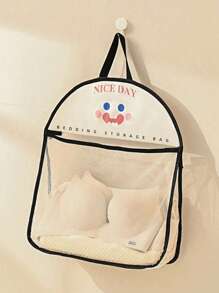 1pc Hanging Mesh Storage Bag, Polyester Breathable & Washable Laundry Organizer, Wall-Mounted Underwear & Socks Sorting Pouch Laundry Bag Bathroom Organizer Bathroom Bedroom Home Kitchen Organization Closet Organizer School Dorm Essentials Clothes Organizer College
