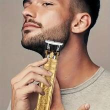 SOKANY USB Rechargeable Multi-Function Hair Clipper, Compact And Convenient, Professional-Grade Stainless Steel Cutter Head, The Blade Can Be Cleaned With A Cleaning Brush, Equipped With 4 Professional Trimming Accessories, Embossed Design Of The Body, Hidden Charging Port At The Bottom, Used For Precise Cutting And Styling Design,