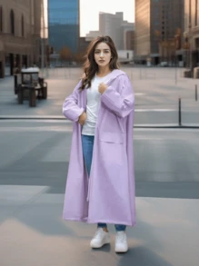 High-Quality Thick Waterproof Windproof Rain Jacket, Multifunctional Rain Poncho For Women, Suitable For Outdoor Activities, Cycling, Travel, Hiking, Outdoor, Garden, Travel Essentials, Portable Essentials, Beach Essentials, Graduation Season, Commencement, Graduation Ceremony, Graduation Gift, Graduation Present, Graduation Gift, Graduation Present, Congrats Grad, Congratulations Graduate, Valedictorian, Finish School, Graduation Party, Outdoor Essentials, Travel Portable, Hiking Essentials, Camping Essentials, Portable Tools, Summer Essentials, Summer Portable - Multicolor - View 9