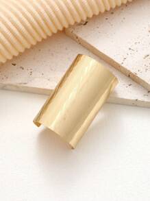 1 Pc Ponytail Holder Hair Clips Metal HighPonytail Hair Cuff Simple Cylinder Hair BuckleBarrettes French Decorative Hair Ring For LongHair Horsetail Accessories For Women,Hair Barrettes, School Stuff