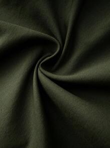 Women's Casual Drawstring Pants, Minimalist & Stylish, Suitable For Summer - Army Green - View 4