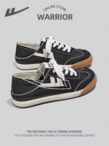 WARRIOR 1 paire de chaussures plates décontractées à lacets pour femmes, semelle souple, polyvalentes, baskets de sport d'extérieur