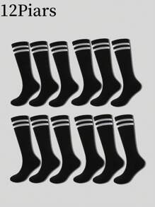 16pcs/12pcs/8pcs/4pcs/1 Pair Kids Football Basketball Running Cycling Training Socks, Girls Long Tube Socks, Boys Moisture Wicking Breathable Sports Socks - Multicolor - View 27