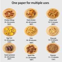 100pcs Paper Air Fryer Liners, Non-Stick Baking Paper, Compatible With Most Air Fryers Air Fryer Kitchen Air Fryer Liners Air Fryer Paper Airfryer Air Frier.Paper Air Fryer Liners, Parchment Paper For Baking, Non-Stick Steamer Mat For Cooking