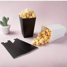 Boîte à pop-corn, mini boîte à pop-corn en papier, boîte en carton pour pop-corn pour fête, sac à pop-corn, bonbons et collations, support à pop-corn pour décoration d'anniversaire et de mariage