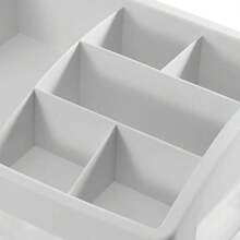 NetHong Desktop 4 Tier Makeup Case Holder Drawers Cosmetic Organizer Jewelry Storage Box - White - View 7