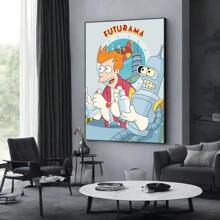 1 tấm áp phích nghệ thuật treo tường không khung Pop F. Futurama B-Bender Anime tự làm áp phích quán cà phê trang trí nhà cửa khung tùy chọn - Nhiều màu - Xem 14