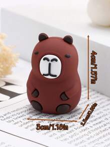 1pc/2pcs/3pcs/4pcs Cute Animal Capybara Pencil Sharpener, Creative Student Stationery, Pencil Sharpener Cute Capybara Pencil Sharpener, Fun Stationery, Suitable For Students, Home Schools, Teachers, School Supplies, Classrooms, Holiday Gifts,Back To School - Multicolor - View 11