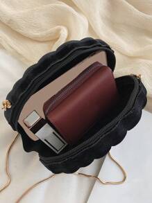 Women's Mini Fashionable Shell Clutch Bag, Casual Versatile Shoulder Handbag/Crossbody Bag, Suitable For Outing And Travel