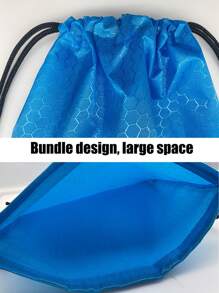 1pc Drawstring Sports Gym Backpack, Suitable For Fitness, Sports, Travel, For Teenagers, Boys And Girls, Children - one-size - View 5