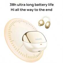 PHILIPS 藍牙耳機TAT3469 耳夾式無線開放 360°原聲級全景音 藍牙5.4 運動跑步 通話降噪 3D人體工學弧環設計 超長續航 藍色 - 藍色 - 查看 3