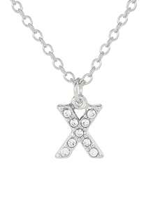 1 件时尚简约 24 个字母合金锆石项链，适合男士、女士、情侣日常佩戴 - A3120 - 查看 32