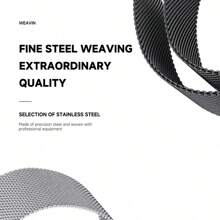 Estuche de vidrio + Pulsera de bucle milanés compatible con Huawei Watch Fit 3 Brazalete magnético de acero inoxidable compatible con Huawei Watch Fit 3 Protector de pantalla Estuche