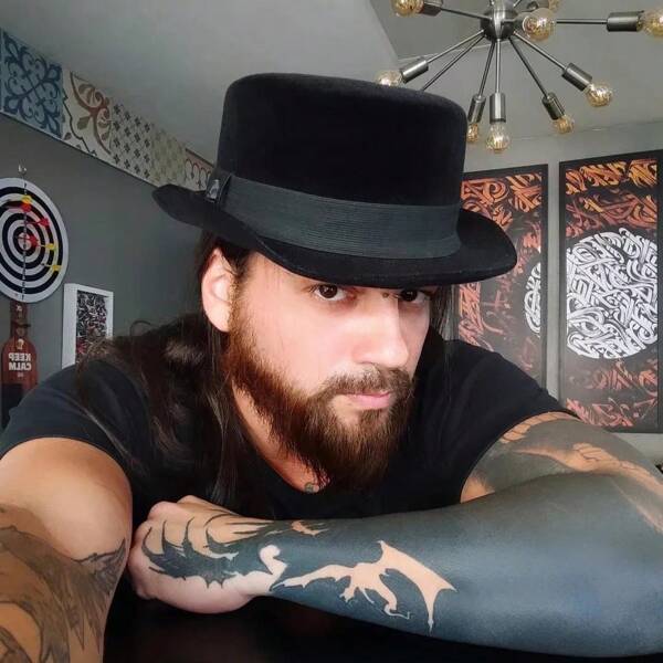 Chapéu Cartola Diplomata Premium Design Clássico Stilo Slash Guns Rock Skull Caveira Preto Fosco Envio Imediato!