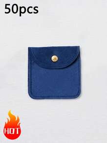 1/10/50pcs Velvet Gift Bag,Jewelry Packaging Bag,Jewelry Presents Pouches Wedding Birthday Favor Candy Bags Earrings Bracelet Necklace Chic Small Organizer Pouches ,Gift Wrapping Bag For Party, Holiday - I7 - View 21