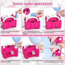 220V-240V 400W Portable Electric Balloon Pump, Suitable For Party Balloon Inflation. Note: Not Suitable For 5-Inch Balloons - View 8