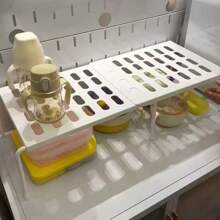 1 szt. Wielofunkcyjny stojak na buty, regulowany organizer do zlewu kuchennego, rozszerzalny plastikowy stojak do przechowywania pod łóżkiem, łazienką, szafką - oszczędzający miejsce, ze stabilnymi nogami, losowy styl
