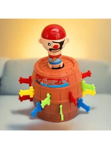 [FDA 认证] 新款海盗桶恶作剧玩具，缓解压力的搞笑桌面游戏，娱乐派对小礼品，采用 100% 安全材料制成 - 彩色 - 查看 6